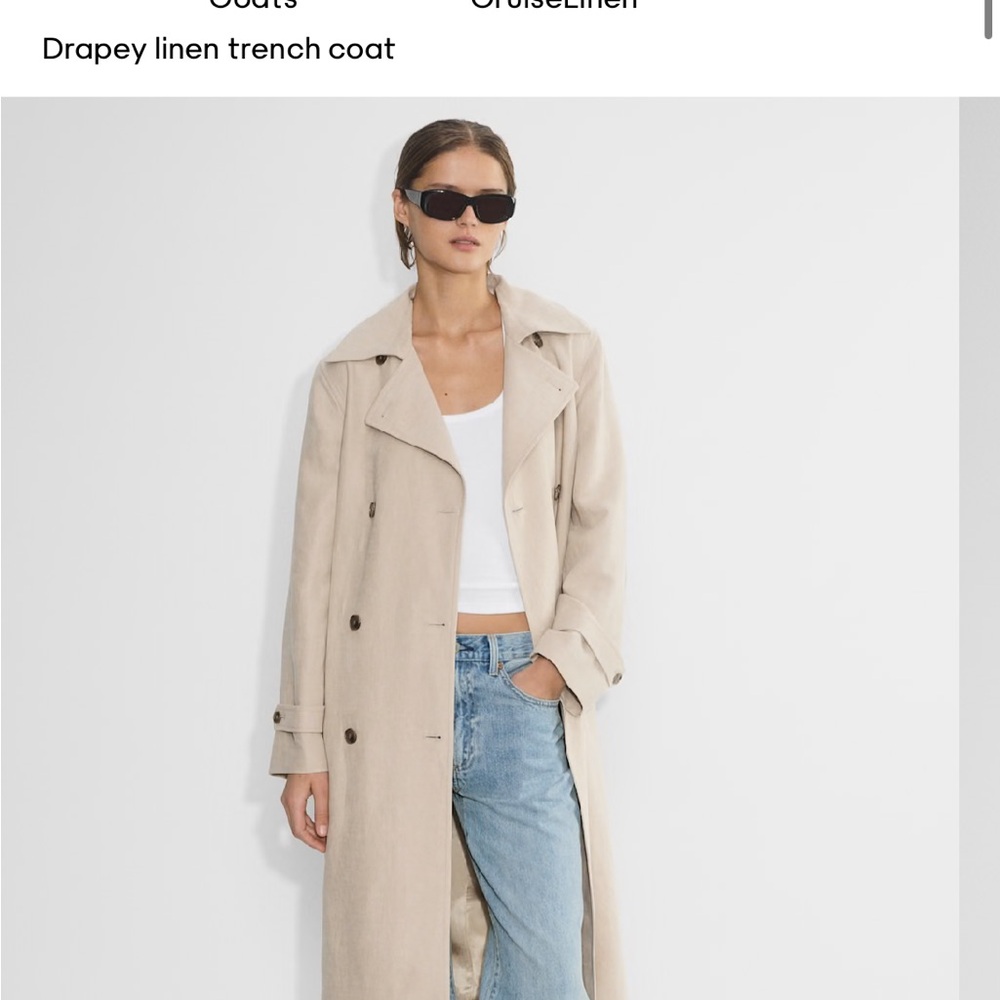 Women's linen Aritzia trench coat
